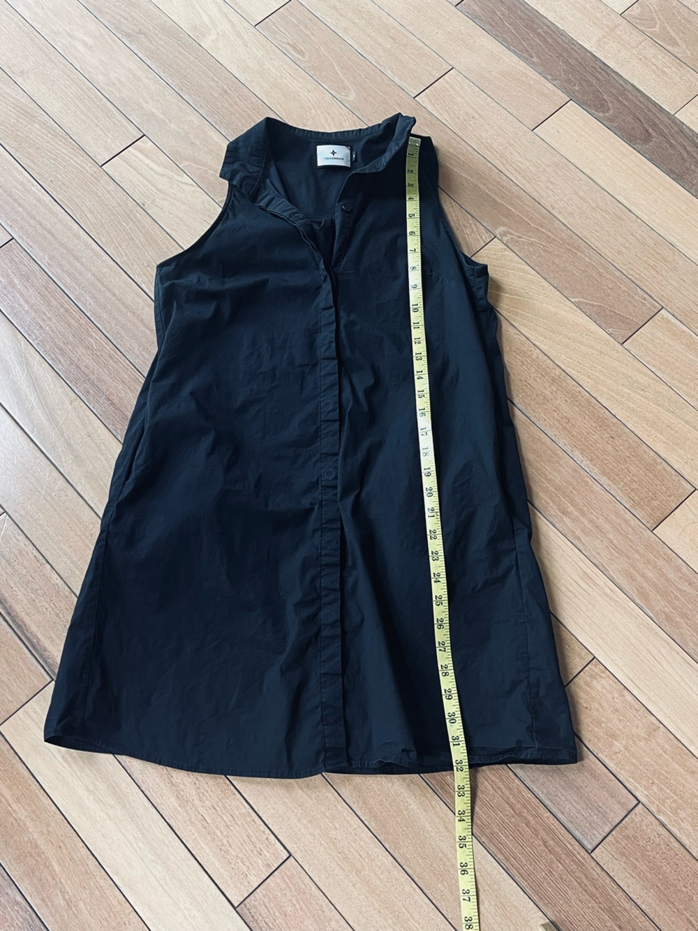 Tuckernuck Charlie Black Sleeveless Button Front A-Line Dress Small - Picture 11 of 11